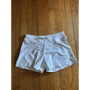 ChinFun Shorts Womens Small White UPF 50+ Lined Swim Running Athletic Sports